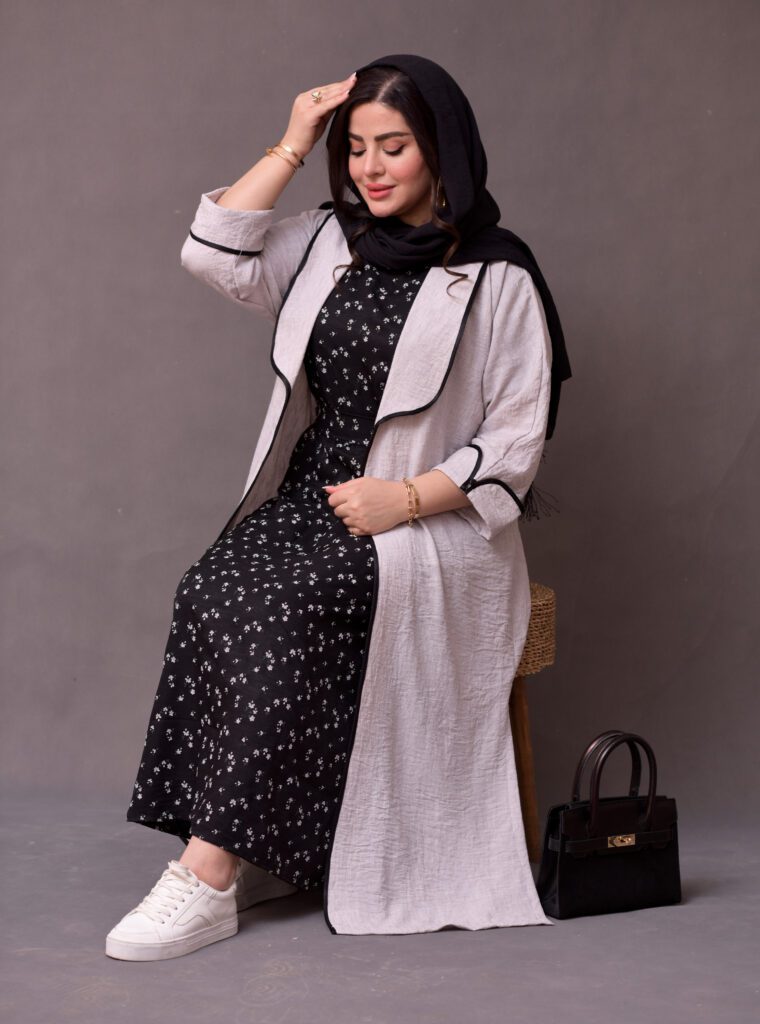 ست مانتو پیراهن شکوفه