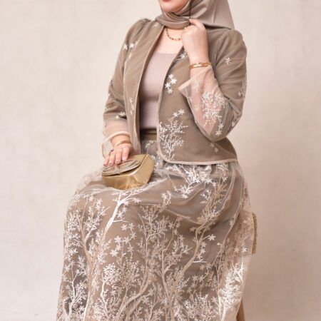 ست کراپ کت و دامن بوته