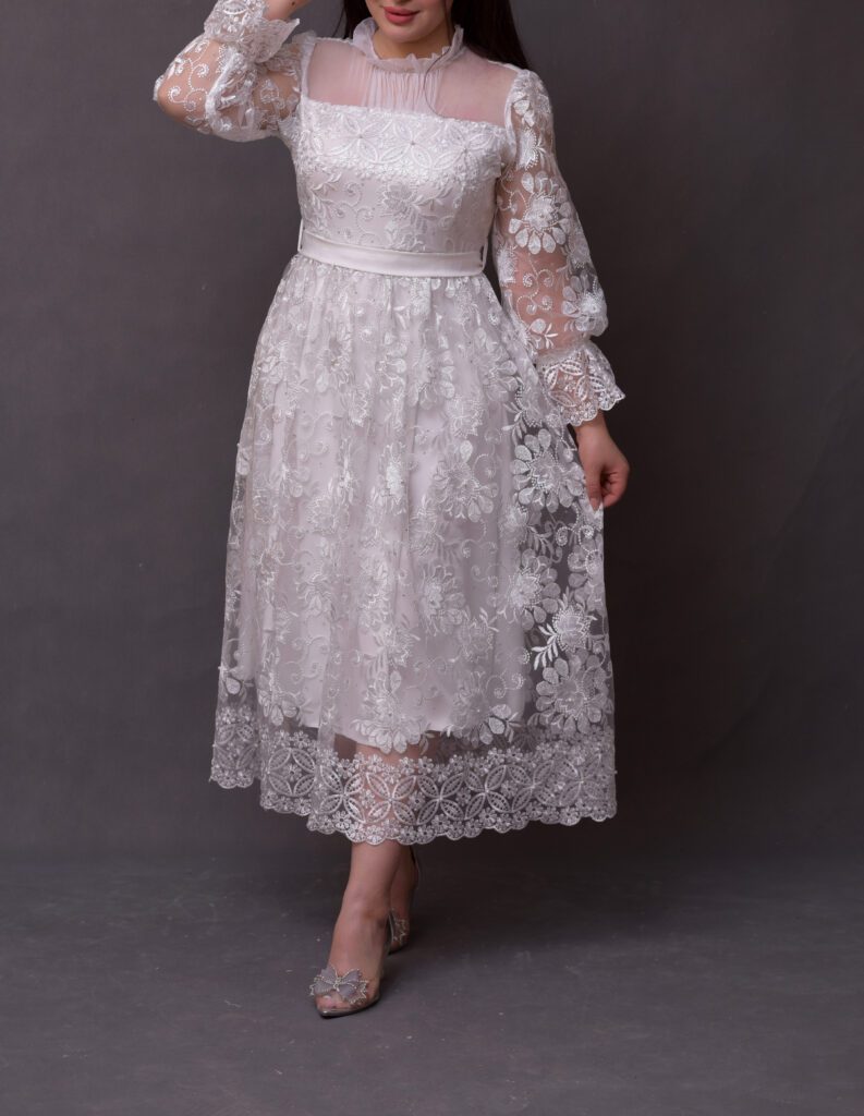 پیراهن تور صدف