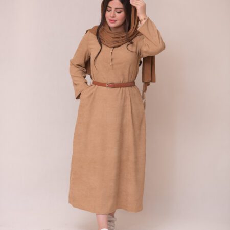 ست پالتو و‌پیراهن کارامل🍁